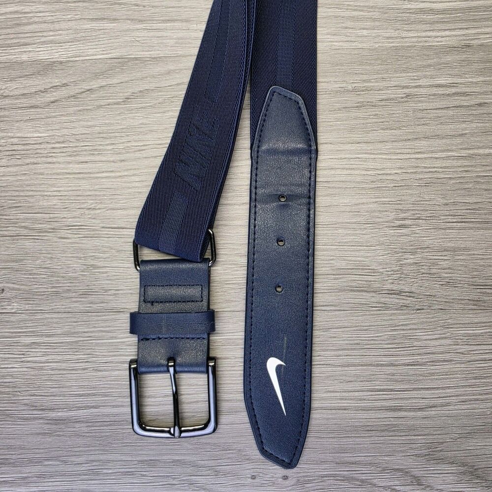 Nike Baseball Belt 3.0 Adult 28"- 43" Adjustable Midnight Navy Blue OSFA - Picture 2 of 6